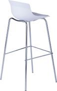 2 x Henry White Barstool - ABS7085WHT