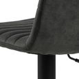 Kimmy Barstool - Set of 2 - Anthracite Fabric - Gas Lift
