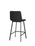 2 x Laketon PU Vintage Black Counter Stool