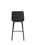 2 x Laketon PU Vintage Black Counter Stool