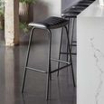 Arthur Barstool - Set of 2 - Charcoal Leather
