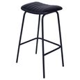 Arthur Barstool - Set of 2 - Charcoal Leather