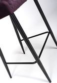 Malmo Barstool with Back - Set of 2 - Purple Fabric