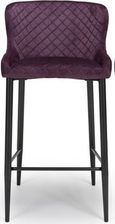 Malmo Barstool with Back - Set of 2 - Purple Fabric