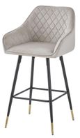 Barstools - Set of 2 - Mink Velvet