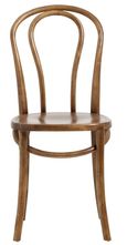 2 x Bistro Brown Wooden Bar Chair