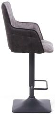 2 x Orion Suede Light Grey Effect Barstool
