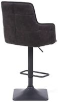 2 x Orion Suede Light Grey Effect Barstool