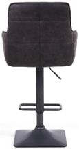 2 x Orion Suede Light Grey Effect Barstool