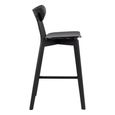 Roxby Barstool - Set of 2 - Black - with Back