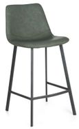 2 x Ryan Vintage Green PU Counter Stool