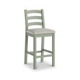 Salcombe Bar Stool - Set of 2 - Sage Oak - Beige Fabric