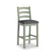 Salcombe Bar Stool - Set of 2  - Sage Oak? Charcoal Fabric