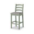 Salcombe Bar Stool - Set of 2 - Sage Oak - Grey Fabric