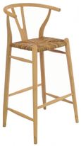 2 x Shoreditch Wooden Barstool with Rush Seat