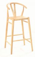 2 x Shoreditch Wooden Solid Seat Short Barstool