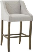 2 x Warwick Grey Upholstered Barstool