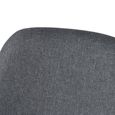 Assisi Barstool - Grey Fabric - with Back - Set of 4