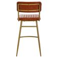 Buffalo Bar Chair - Tan - Leather with Gold Metal Frame