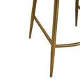 Buffalo Bar Chair - Tan - Leather with Gold Metal Frame