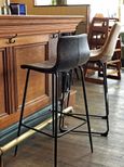 Clearance - 2 x Bermuda Chestnut Vegan Leather Barstool - FSS14758/90