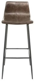 Clearance - 2 x Bermuda Chestnut Vegan Leather Barstool - FSS14758/90