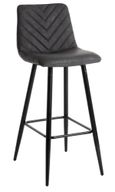 Clearance - 4 x Vida Living Melba Charcoal Grey Barstool - FSS15648/49