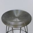 Stool - Round - Grey Metal