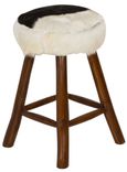 Frankfort Goat Skin Kitchen Stool