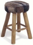 Frankfort Goat Skin Kitchen Stool