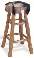 Frankfort Goat Skin Tall Kitchen Stool