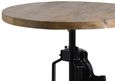 Hervey Bar Bistro Table - Solid Rustic Pine with Metal Base
