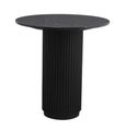 Erie Black Marble Round Cafe Table