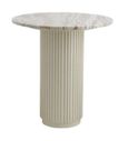 Erie Ivory Marble Round Cafe Table
