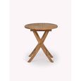 Radley Outdoor Folding Bistro Table Antique Wash Teak Wood