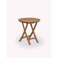 Radley Outdoor Folding Bistro Table Antique Wash Teak Wood