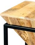 Ravi Mango Wood Small Diamond Stool