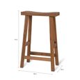 St Mawes Outdoor Bar Stool Reclaimed Teak Wood