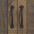 Splash Blue Kitchen Island - Reclaimed Wood - 2 Door