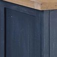 Splash Blue Kitchen Island - Reclaimed Wood - 2 Door