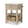 Modern Country Oak - Small Kitchen Island - 1 Drawer