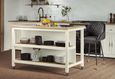 Cream Open Kitchen Island - Breakfast Bar