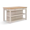 Walcote Kitchen Island Clay Wood