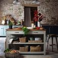 Walcote Kitchen Island Clay Wood