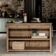Walcote Kitchen Island Natural Wood