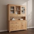Treviso Large Buffet Hutch - Oak