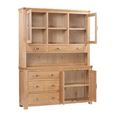 Treviso Large Buffet Hutch - Oak