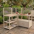 Sicily Outdoor Kitchen Set - Sintered Top - Latte