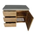 New Bali Outdoor Kitchen Storage Unit - Double - Concrete Top