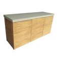 New Bali Outdoor Kitchen Storage Unit - Triple - Concrete Top